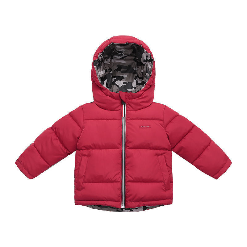Manteau d’hiver réversible et matelassé pour enfants