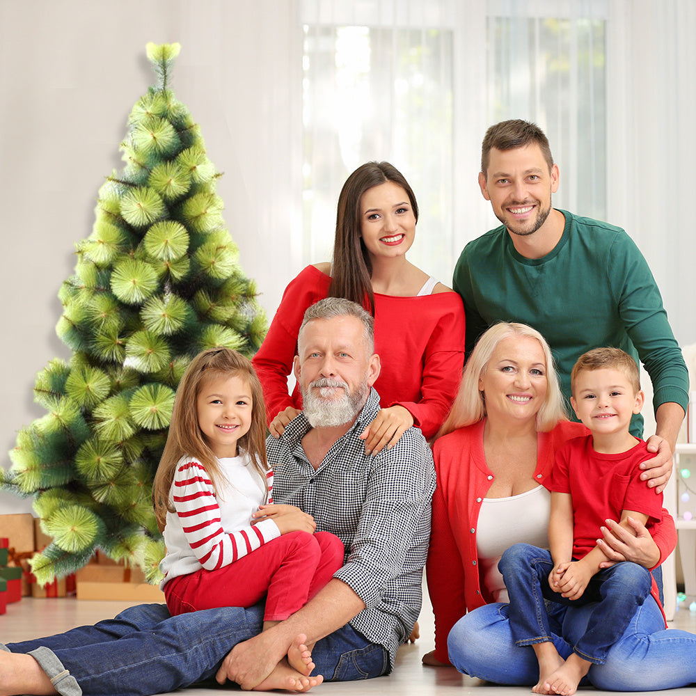 Sapin de Noël vert à aiguilles de pin – 150 cm / 180 cm / 210 cm