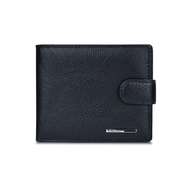 Portefeuille homme en cuir, multifonction et compact