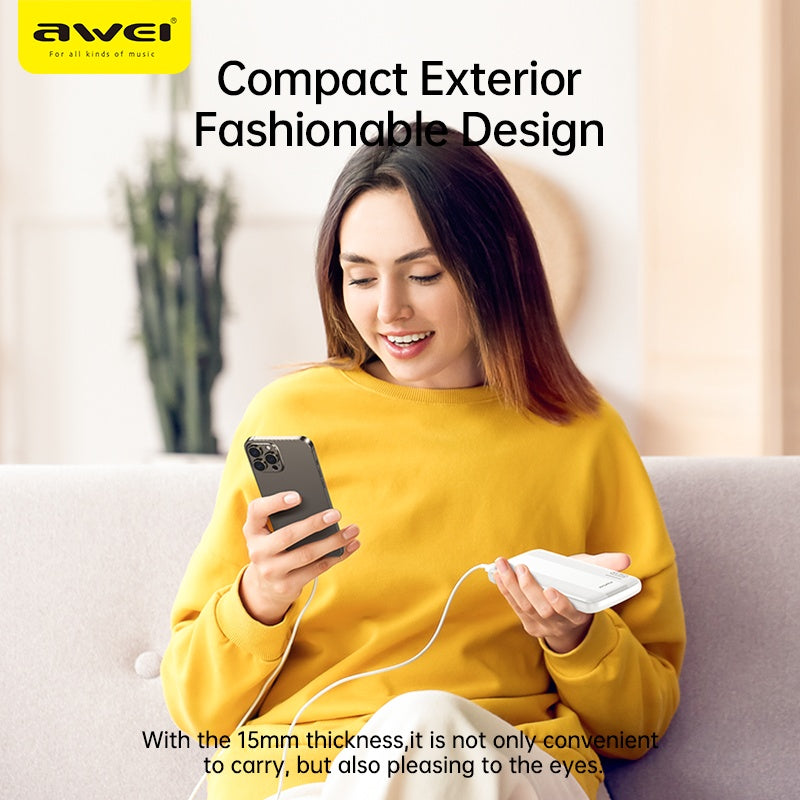 Batterie externe intelligente à sorties multiples AWEI