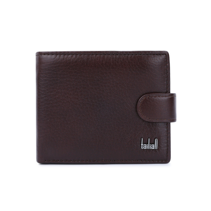 Portefeuille homme en cuir, multifonction et compact