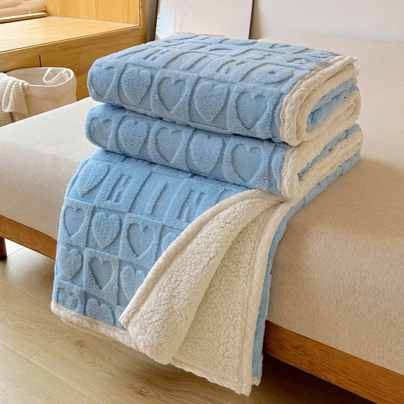 Plaid en flanelle épaisse pour canapé et moments cocooning