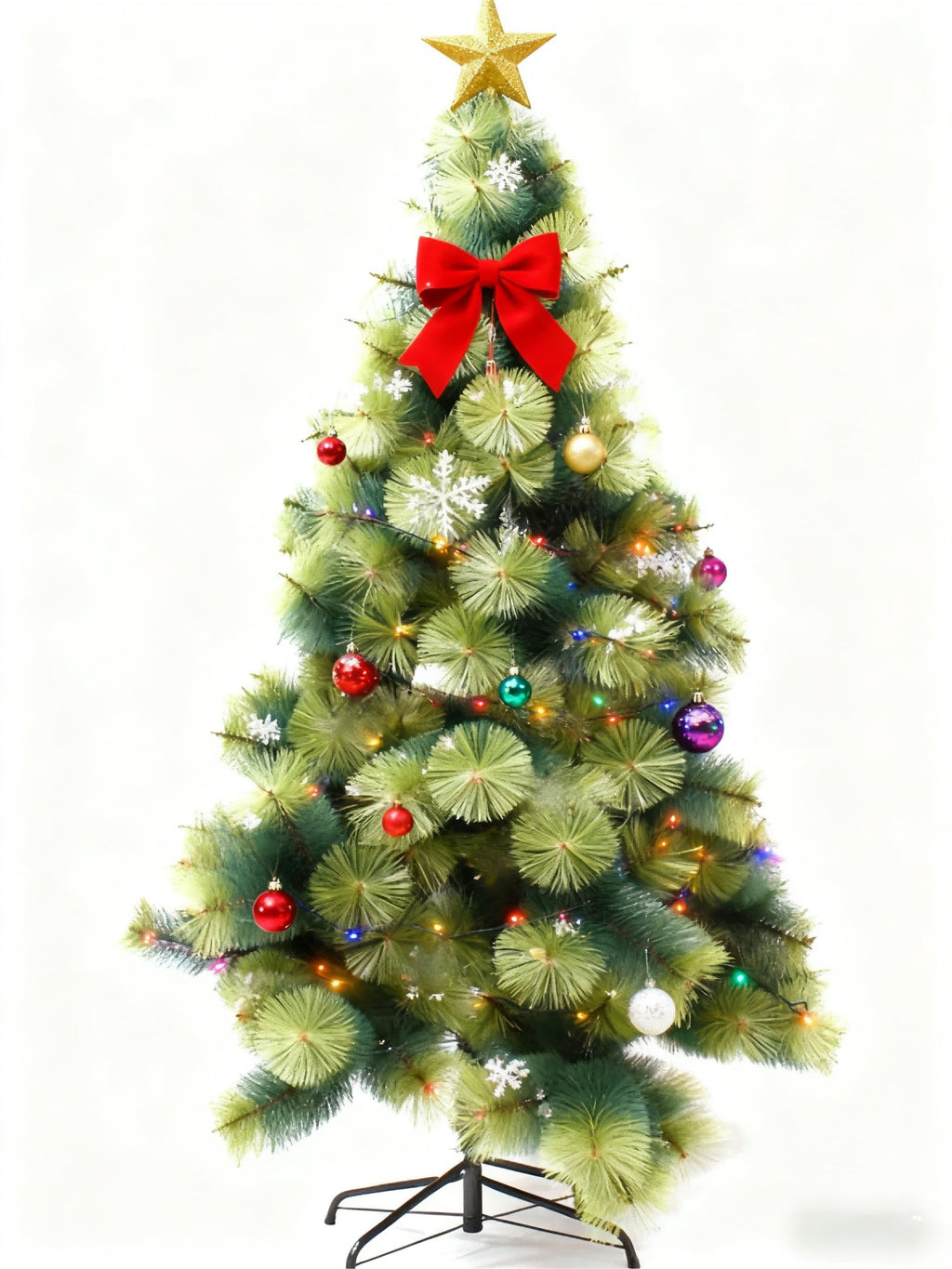 Sapin de Noël vert à aiguilles de pin – 150 cm / 180 cm / 210 cm