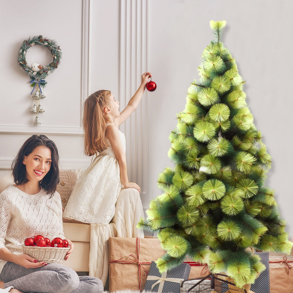 Sapin de Noël vert à aiguilles de pin – 150 cm / 180 cm / 210 cm