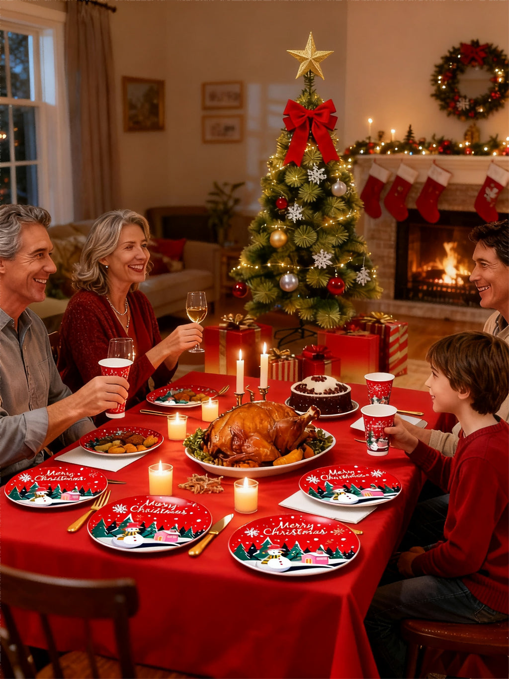 Sapin de Noël vert à aiguilles de pin – 150 cm / 180 cm / 210 cm