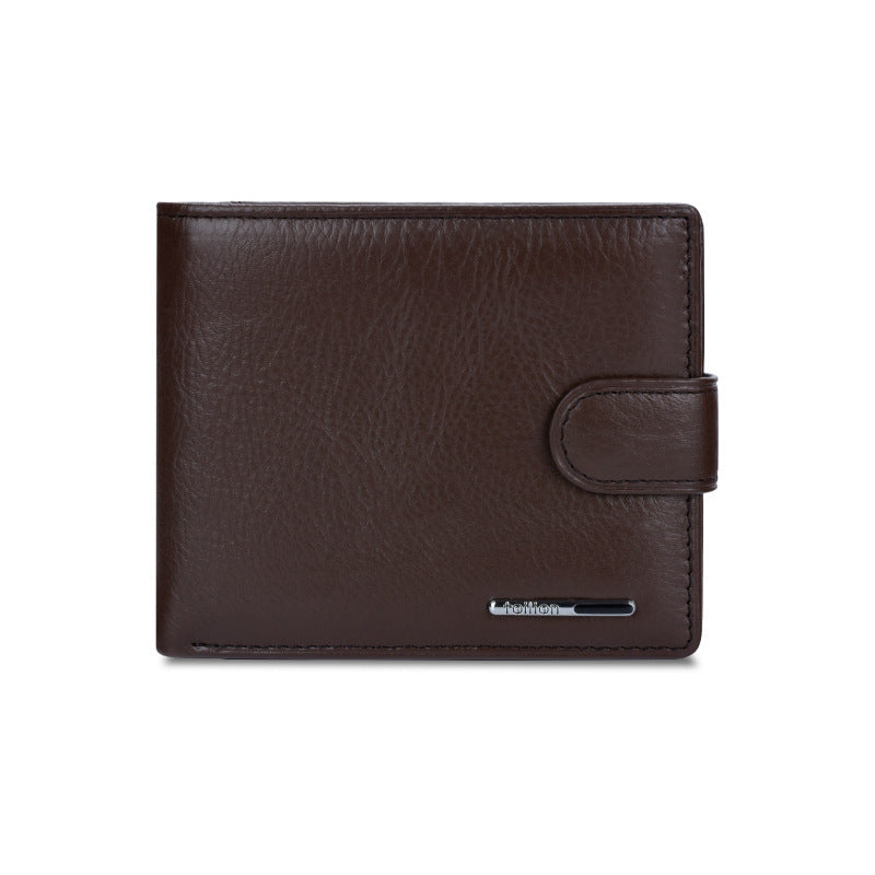 Portefeuille homme en cuir, multifonction et compact