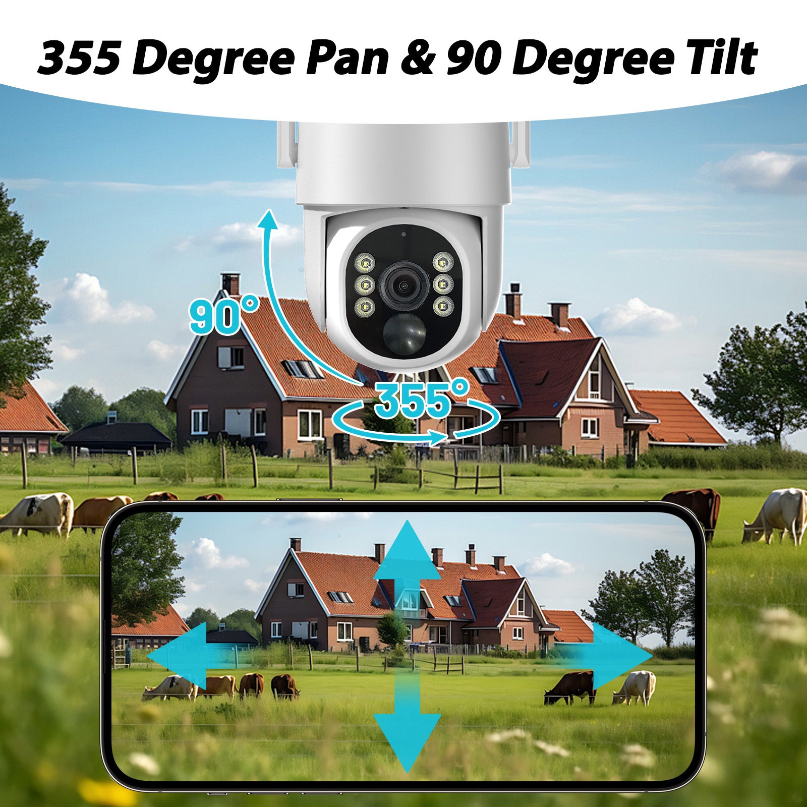 Caméra IP Mini Speed Dome PTZ 4G 4MP – Caméra de surveillance CCTV 360°, suivi automatique des mouvements, caméra IP PTZ