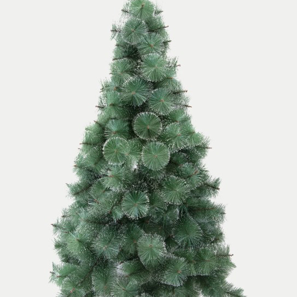 Sapin de Noël vert avec effet neige – Aiguilles de pin – 150 cm & 180 cm
