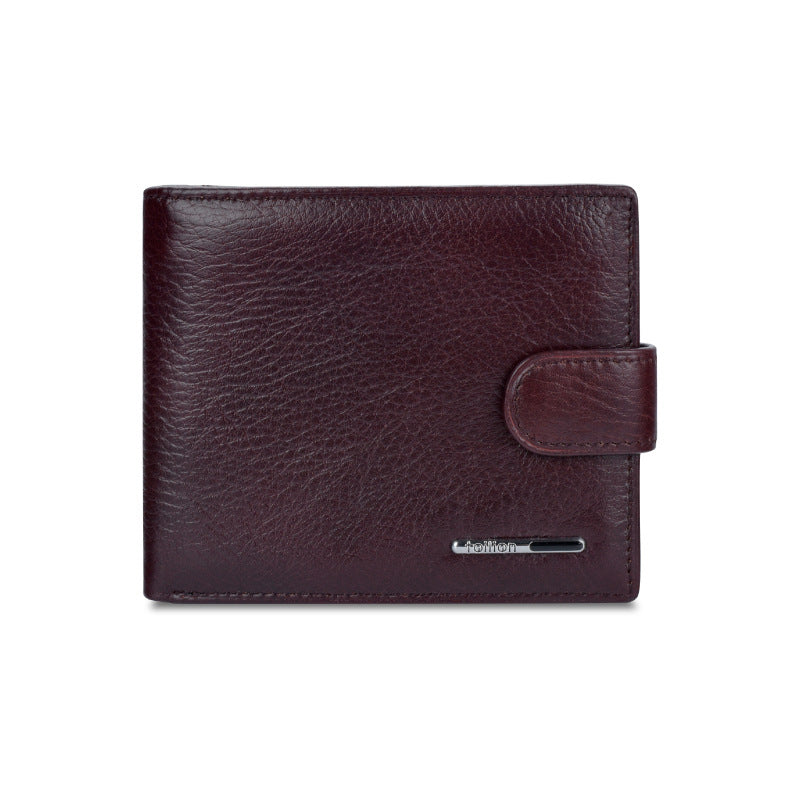Portefeuille homme en cuir, multifonction et compact