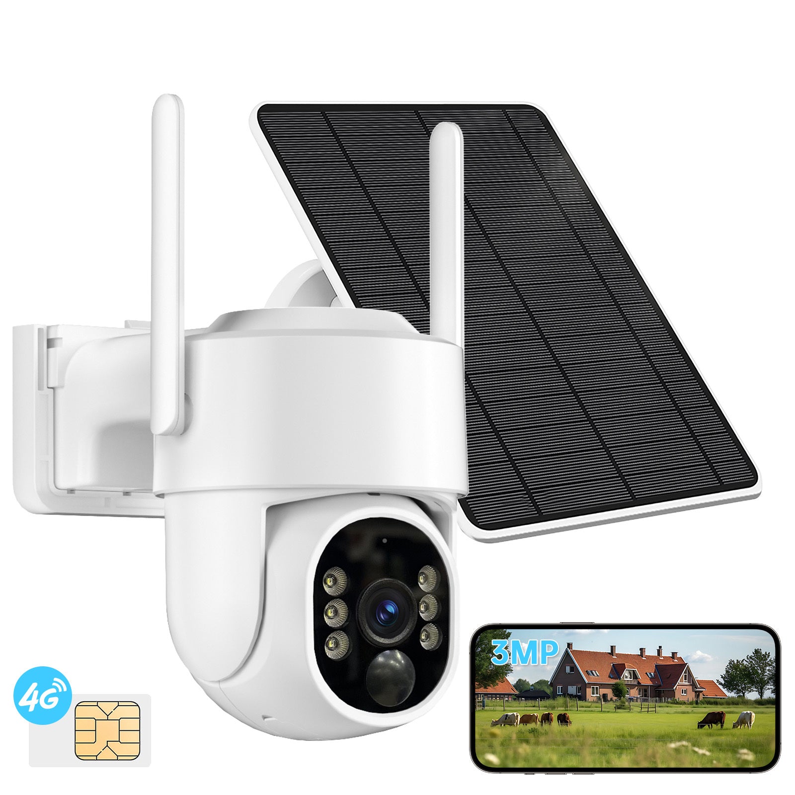Caméra IP Mini Speed Dome PTZ 4G 4MP – Caméra de surveillance CCTV 360°, suivi automatique des mouvements, caméra IP PTZ