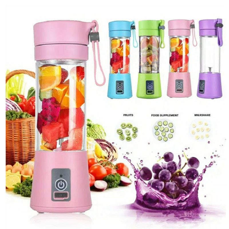 Mixeur portable avec USB rechargeable, mini blender pour cuisine, idéal pour jus de fruits à la maison, simple et portable.